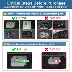 Dinghosen Hisense stand legs compatibility guide showing model fit.