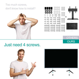 Dinghosen Hisense TV stand legs - compatible with listed Hisense models for a precise fit.