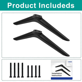 Dinghosen Hisense TV stand legs - clear instruction guide for fast setup.