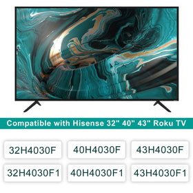 Dinghosen Hisense TV stand legs - no drilling required for wall-friendly placement.