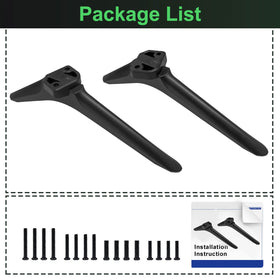Dinghosen Hisense TV stand legs includes clear installation instructions.