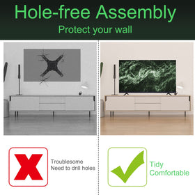 Dinghosen Hisense TV stand legs broad compatibility with several models.