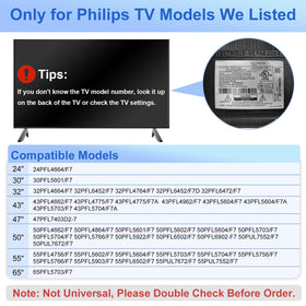 Dinghosen Philips stand legs compatibility guide helps identify supported models.