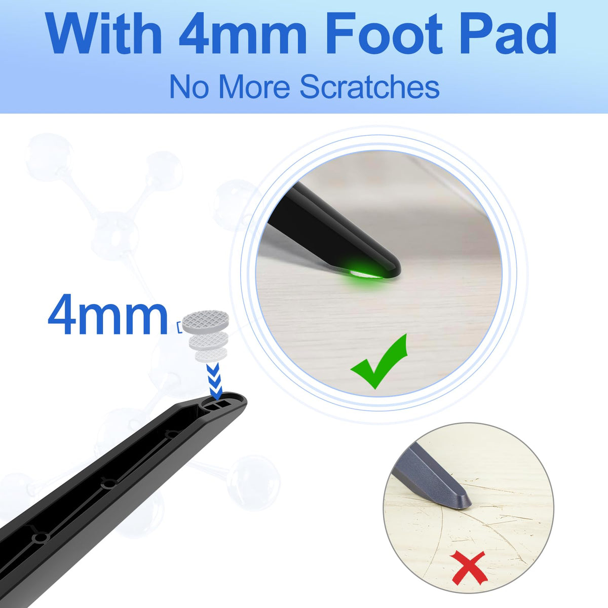 Dinghosen Philips no-drill installation protects walls and surfaces.