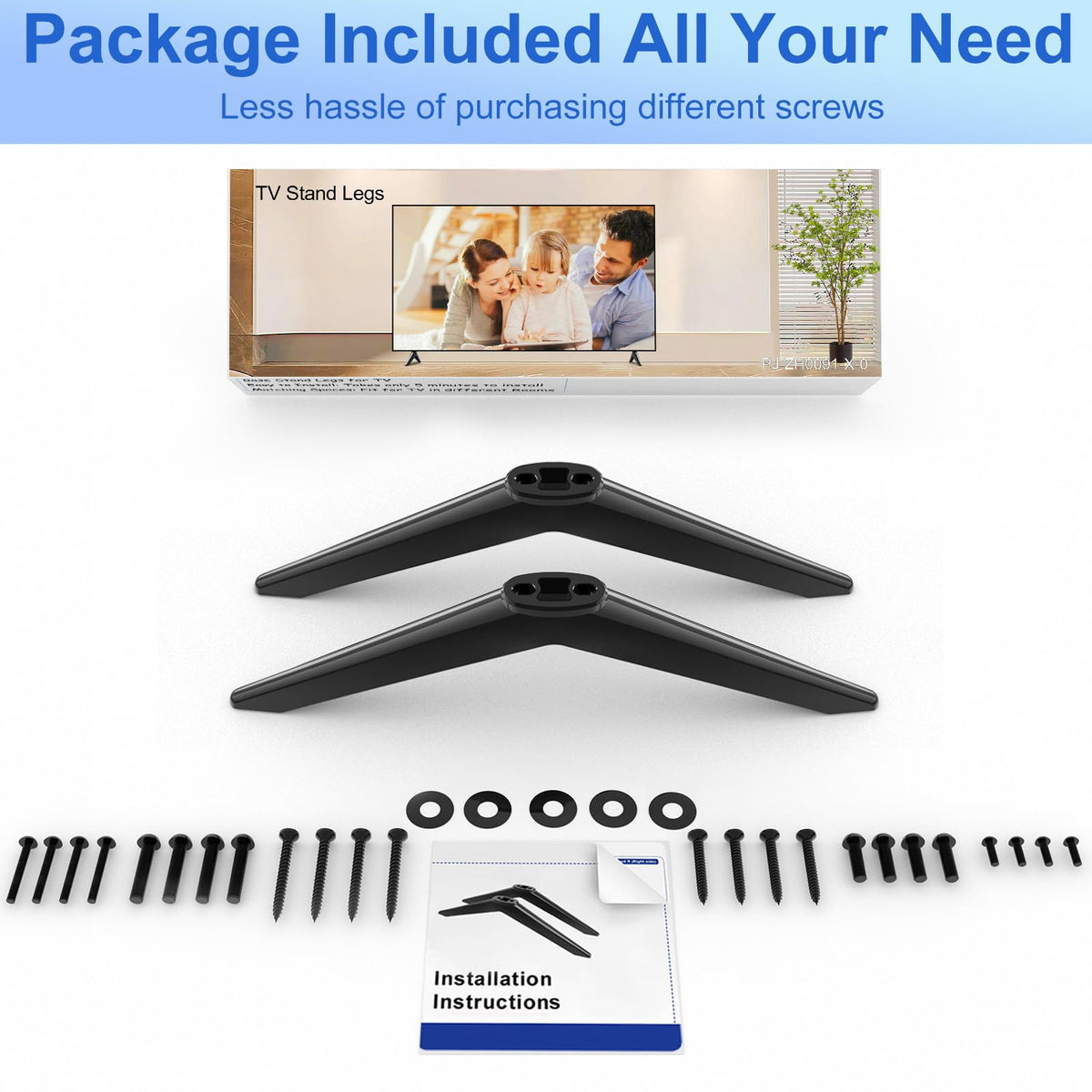 Dinghosen Philips stand delivers stable balance for your TV.