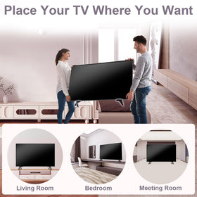 Dinghosen sturdy base provides safe placement for LG TVs.