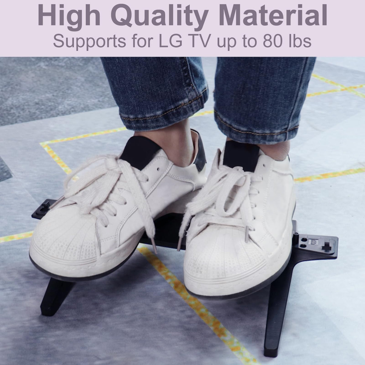 Dinghosen thicker stand legs enhance stability for LG TVs.