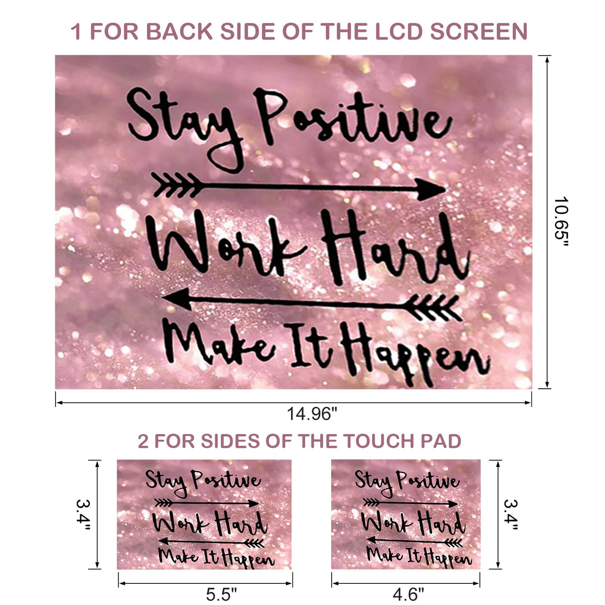 DINKY pink-letters universal-fit skin for 13 to 16 inch laptops.