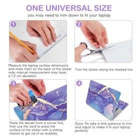 DINKY universal fit purple marble laptop skin for 12-15.6 inch laptops.