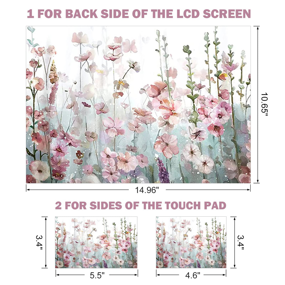 DINKY laptop skin touchpad left protects surface and keeps smooth control