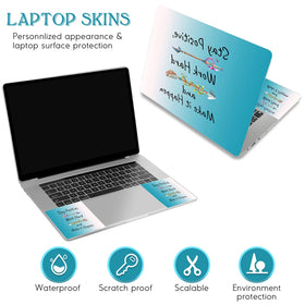DINKY touchpad right skin adds colorfast, reusable protection.