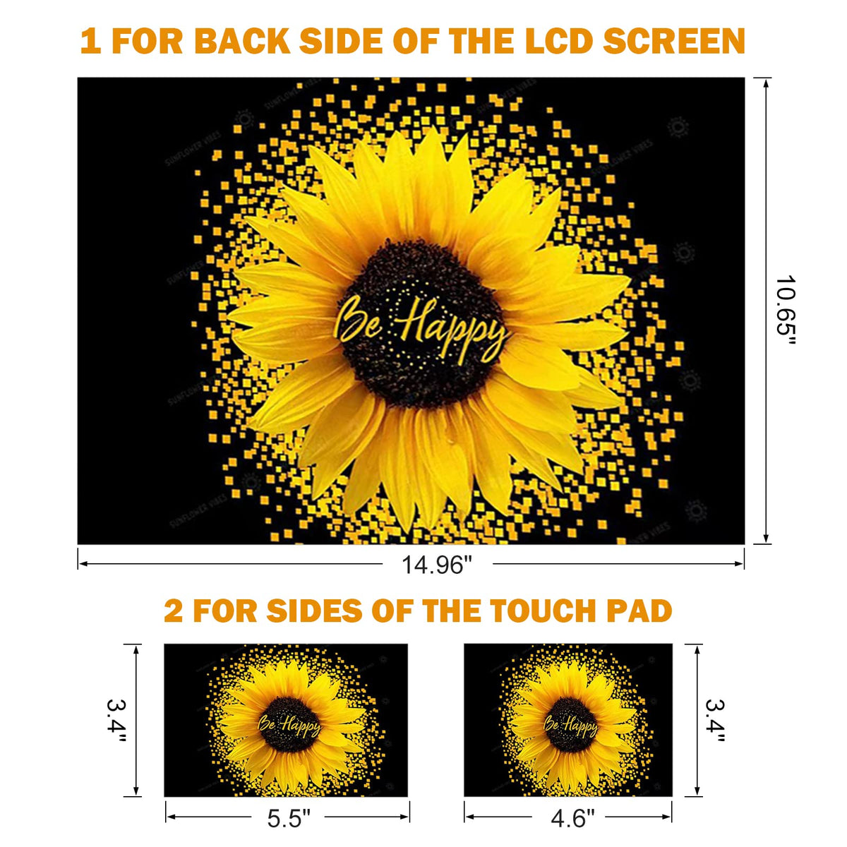 DINKY Sunflower skin close-up displaying high resolution print and crisp graphics.
