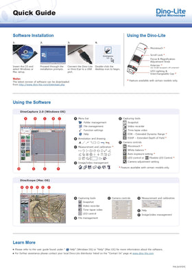 Dino-Lite AM3111 Windows and Mac software enables cross-platform use.