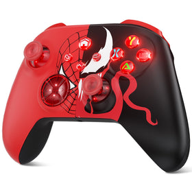 Dinosoo front view showing controller face and RGB lighting, clear design benefit