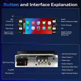 dinrgo installed in single DIN slot, compact fit for many cars