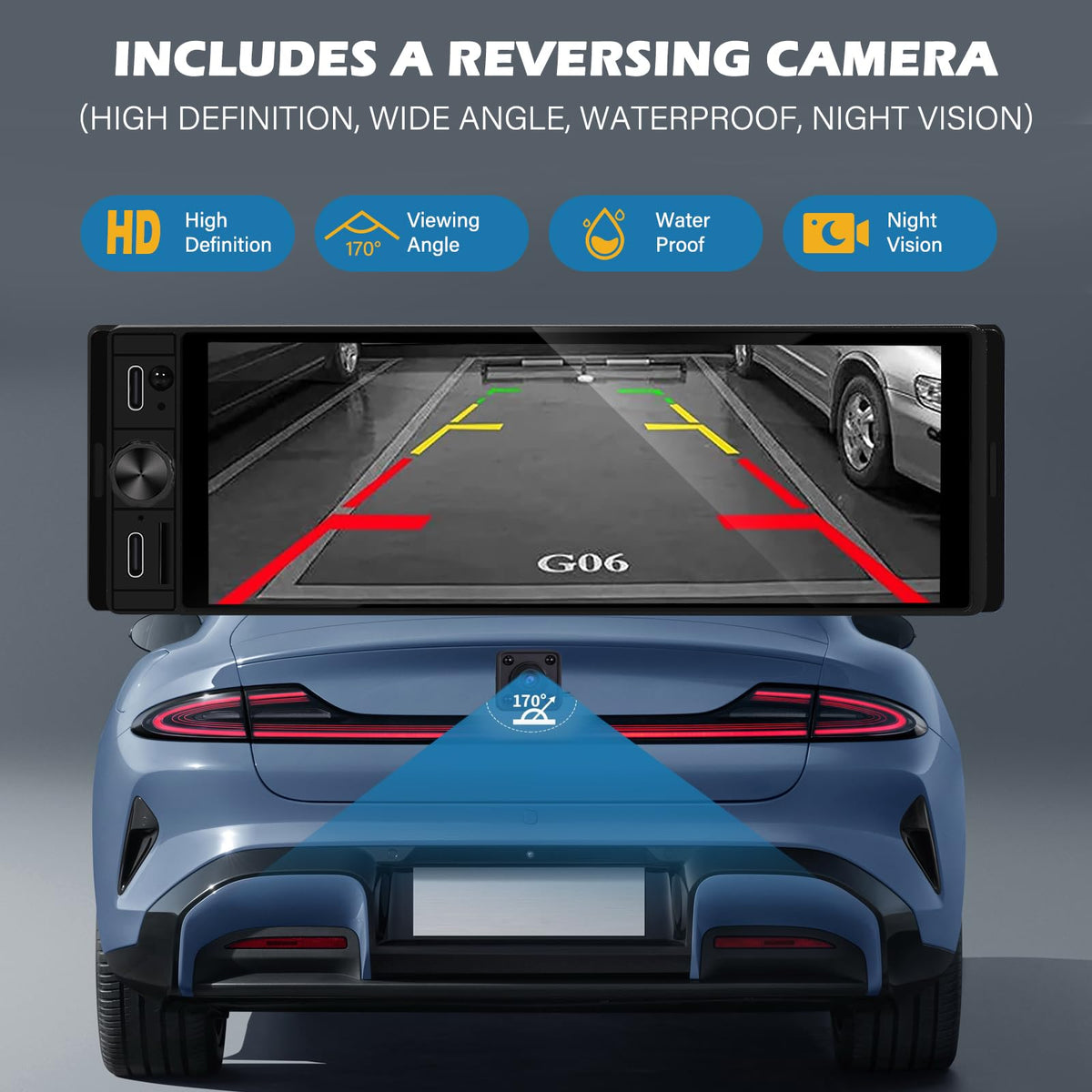 dinrgo touchscreen home screen with icons - instant phone access