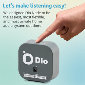 Dio Node with AirPlay 2 compatibility connects to iPhone and Apple devices