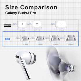 Diofit eartips on Galaxy Buds3 Pro delivering snug wear