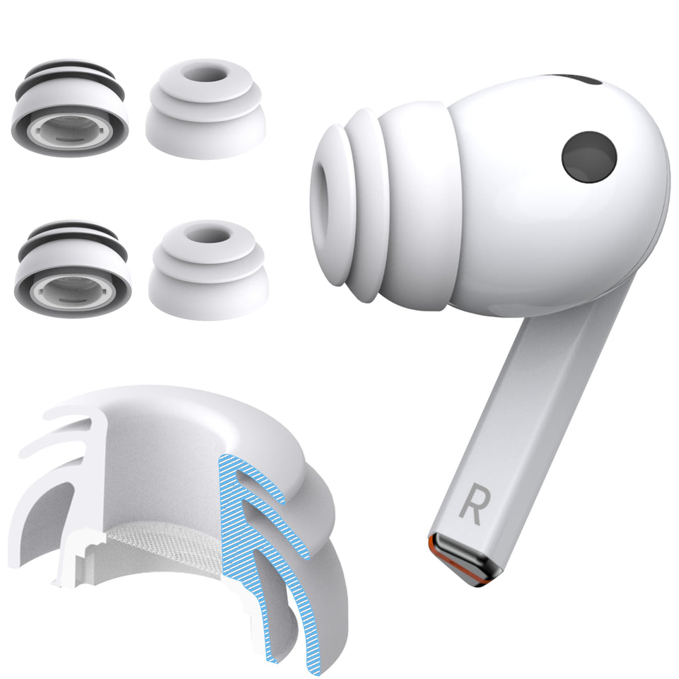 Diofit Galaxy Buds3 Pro eartips with multi-flange grip for secure fit during workouts