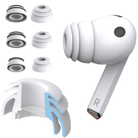 Diofit multi-flange eartips white pack for Galaxy Buds3 Pro with secure fit