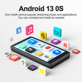 Diofox 4 inch HD touchscreen displaying media and apps.