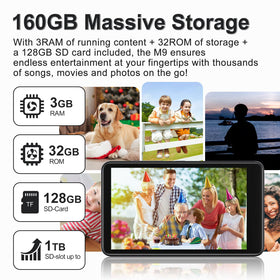 Diofox storage ready to hold thousands of songs and ebooks.