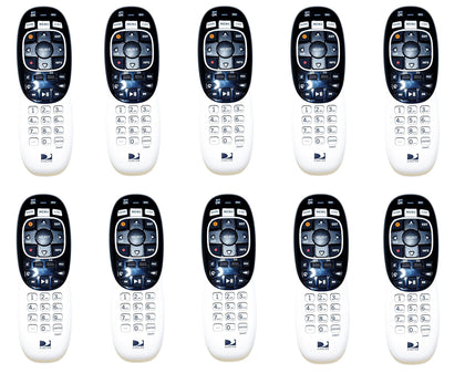 DIRECTV RC73 front view showing buttons and compact design for easier control