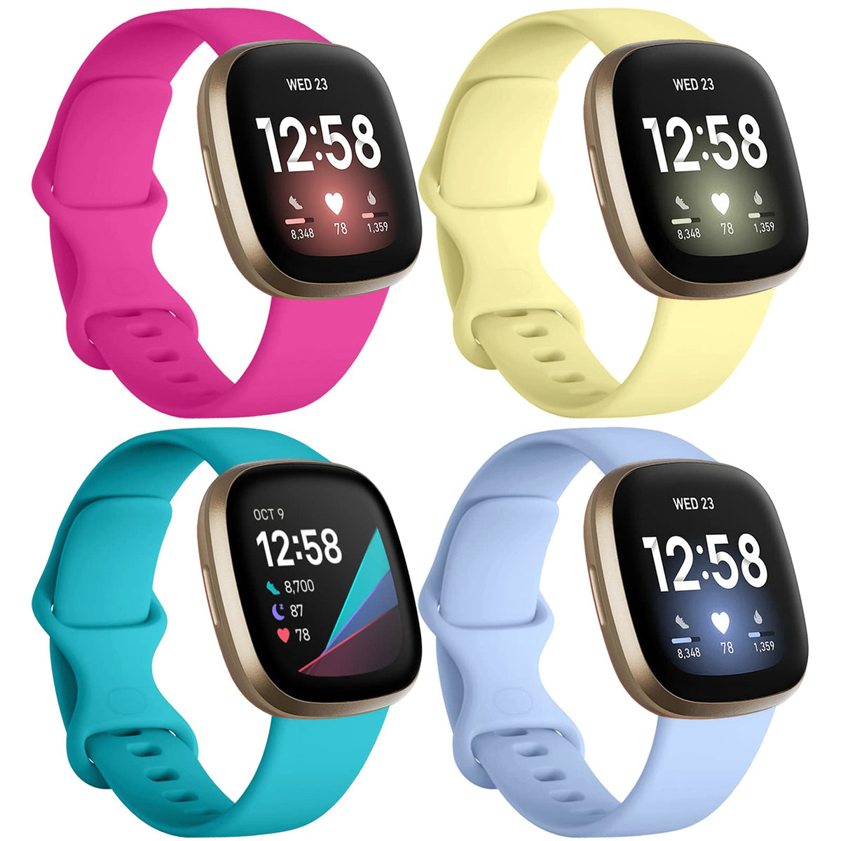 Dirrelo Fitbit Sense band closure for secure fit during workouts.