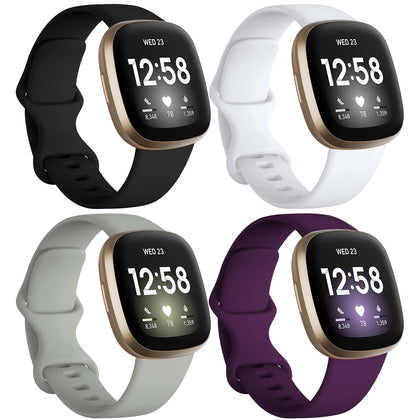 Dirrelo small black Versa band, secure all-day comfort for Versa wearers.