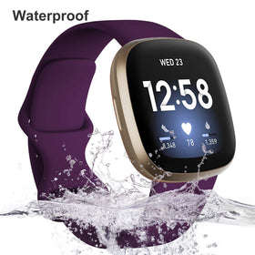Dirrelo Fitbit Versa 4 pinegreen soft TPU band for daily activity
