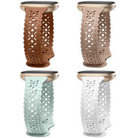 Dirrelo floral lace hollow-out band on Versa 3 with secure fit and stylish design.