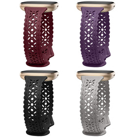 Dirrelo flower lace hollow-out design close-up for a stylish Fitbit band