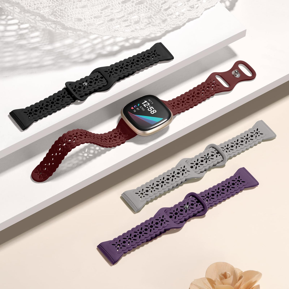 Dirrelo Versa installation end-lug close-up shows secure fit during workouts