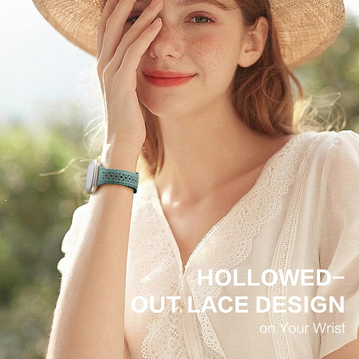 Skin-friendly silicone strap provides everyday comfort and easy cleaning.
