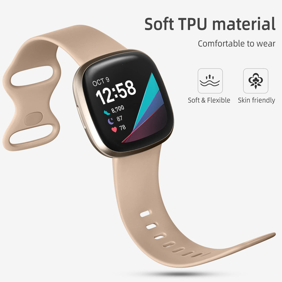Dirrelo Versa 3 band smoke violet close up for stylish daily look