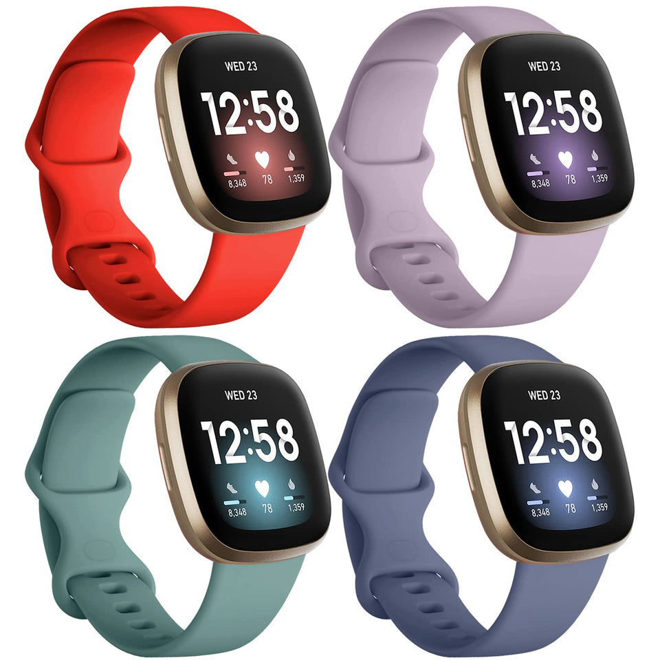 Dirrelo Versa 3 lavender band on wrist for daily comfort and subtle style.