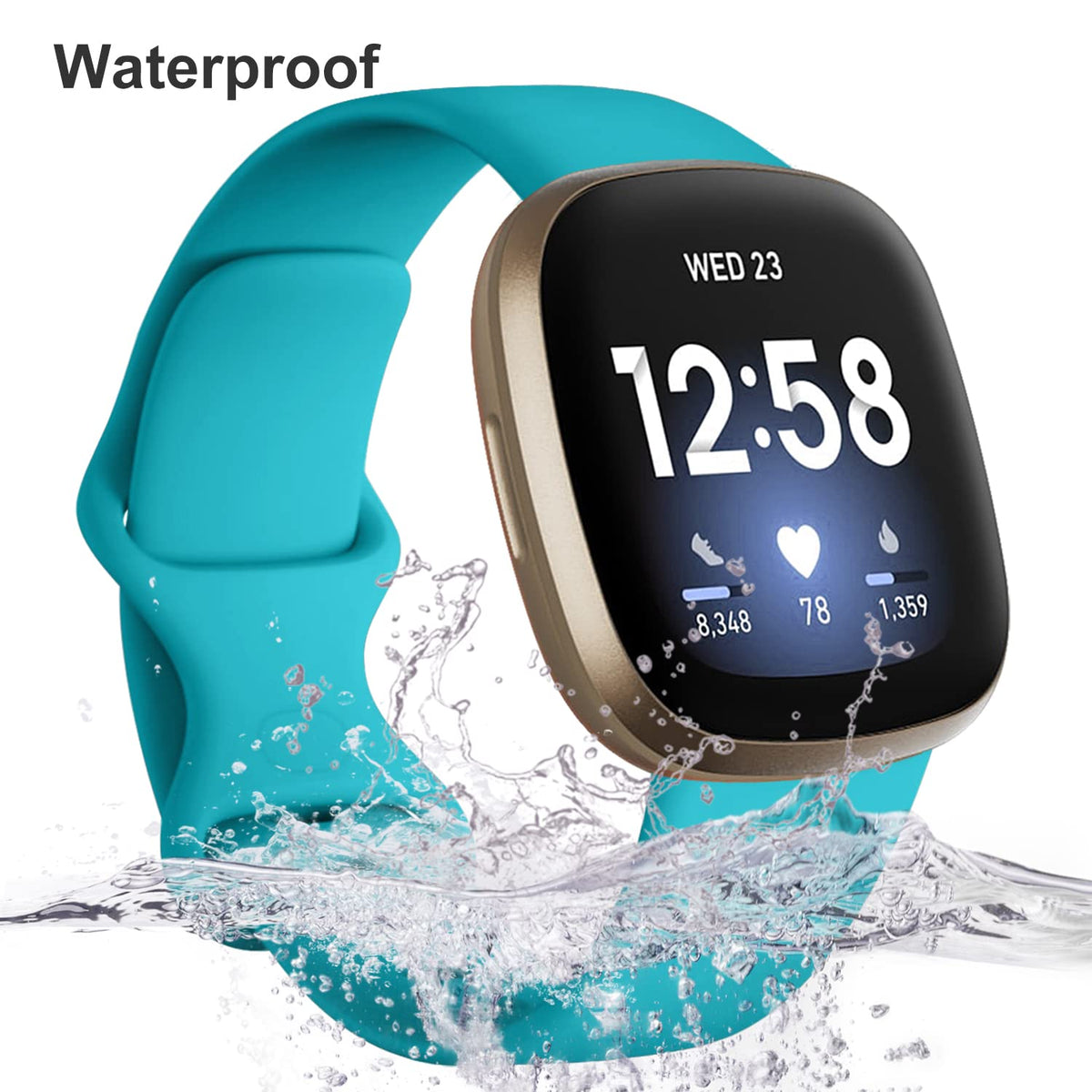 Dirrelo Versa 4 soft strap maintains secure fit with flexible design.