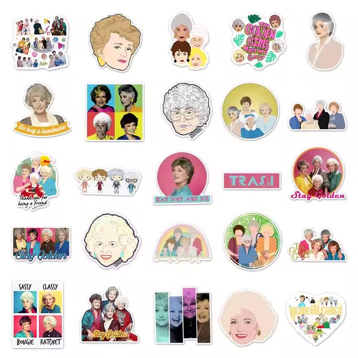 Dirtybinge Blanche sticker adds retro flair to devices and cases.