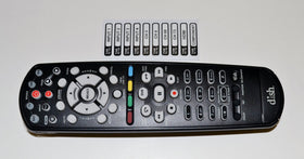 DISH 40.0 remote held in hand to show size and comfortable grip