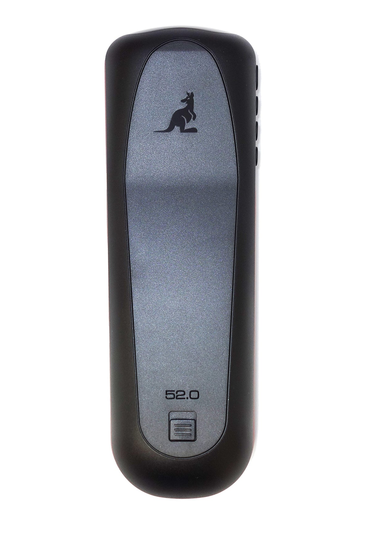 DISH Network remote 52.0 side view highlights programmable hotkeys.