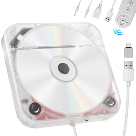 Dislind portable car CD player front view for easy in-car music