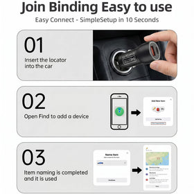 Dissyou size scale next to car key showing compact, unobtrusive tracker size