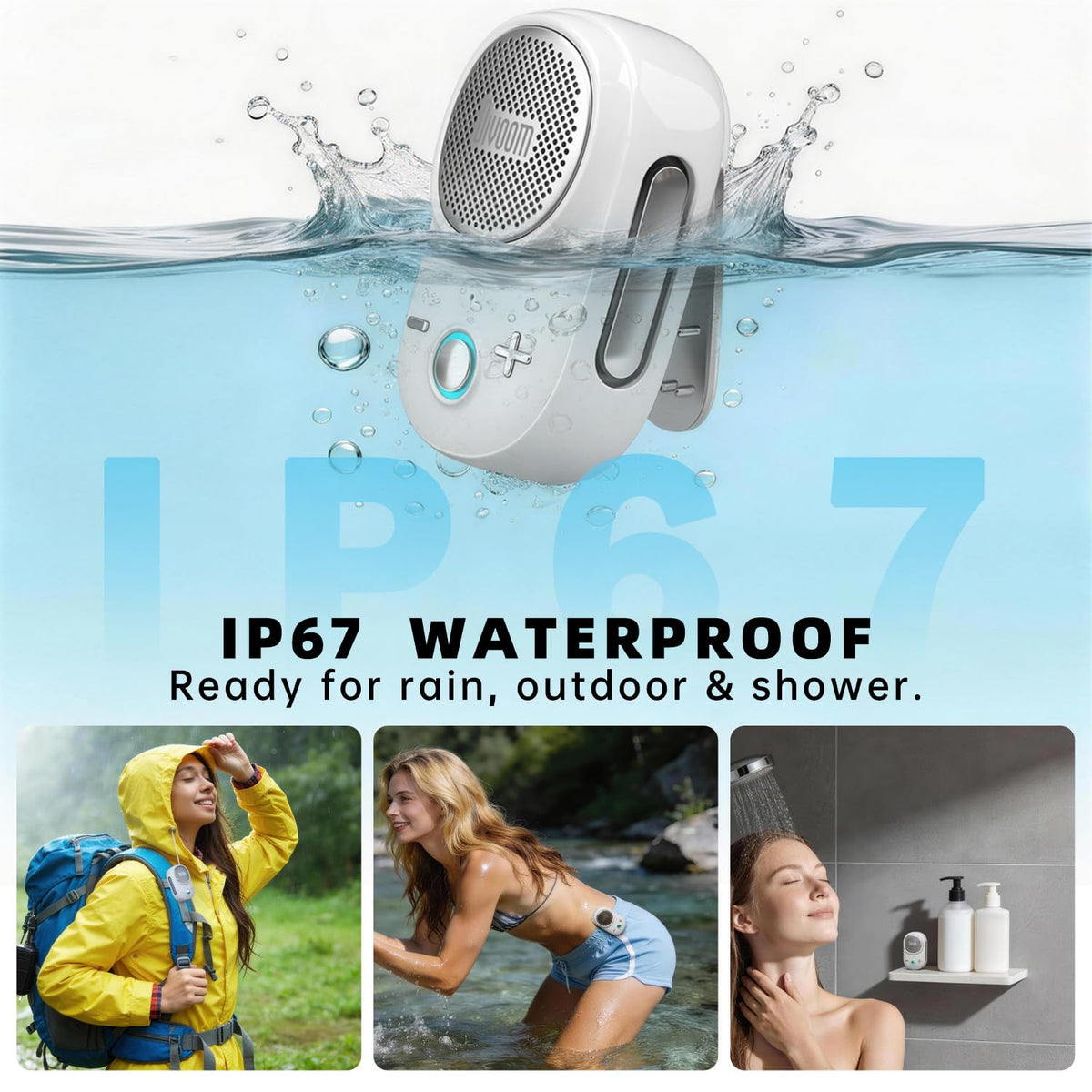 Divoom Itour-S IP67 rugged body for outdoor adventures.