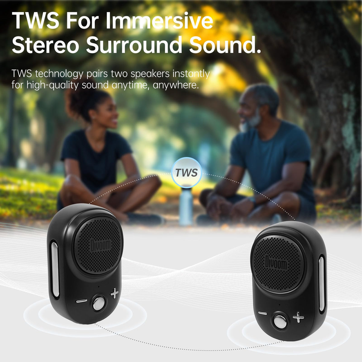 Divoom Itour-S true stereo pairing with a second unit for bigger sound.