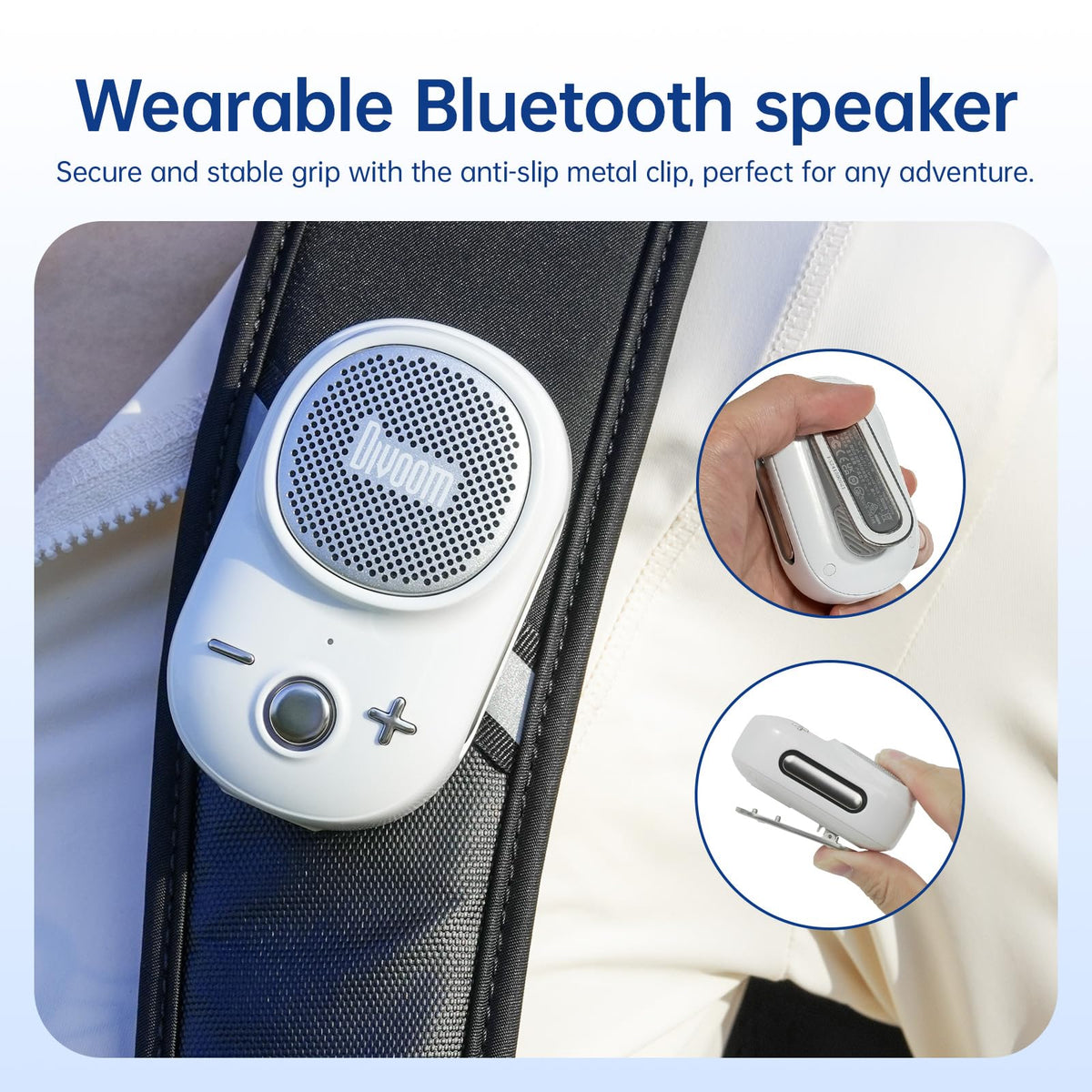 Divoom Itour-S true stereo pairing for expanded sound.