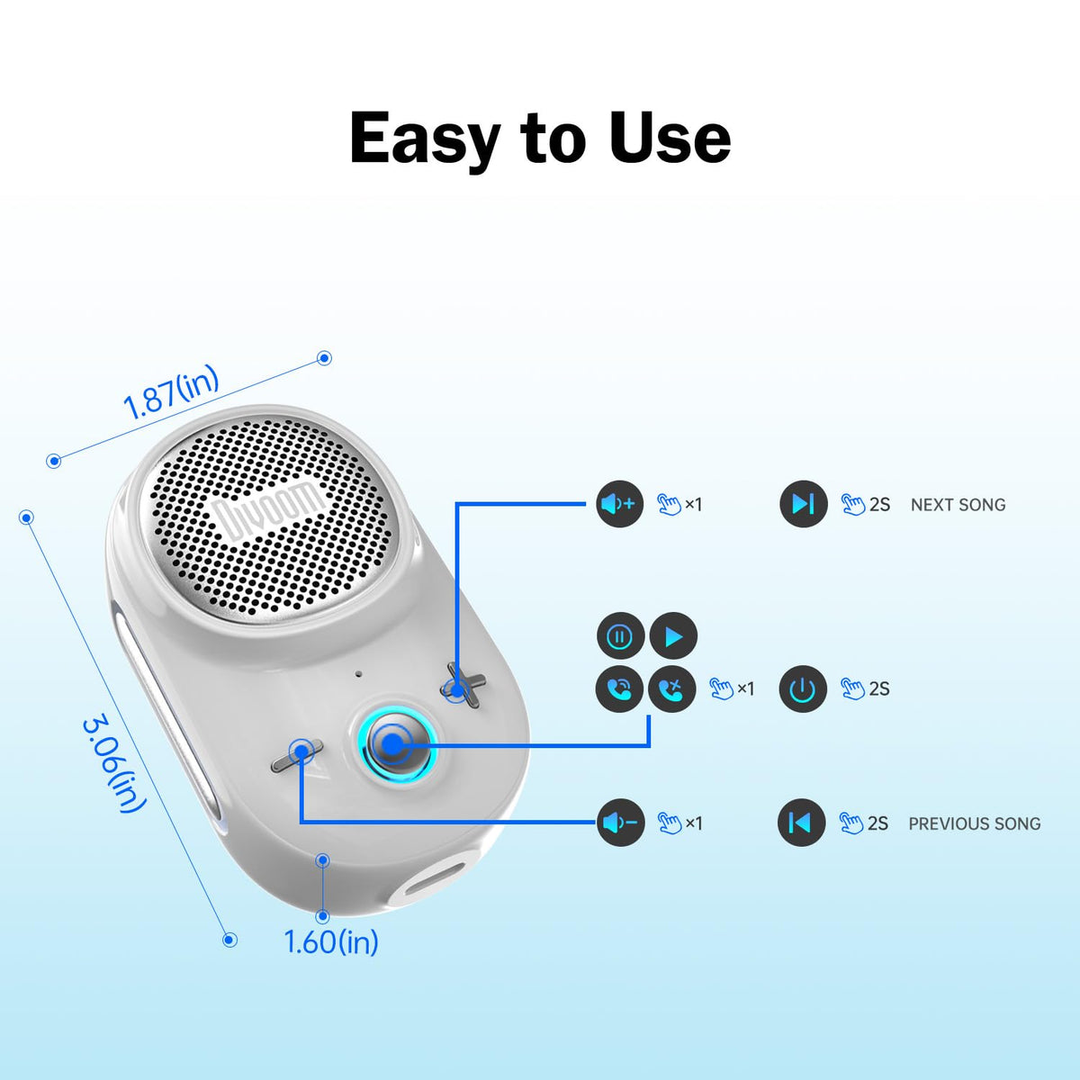Divoom Itour-S water and dust protection helps music endure.