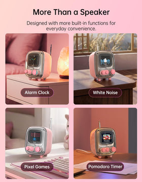 Divoom Tiivoo-2 side controls and ports showing easy connectivity benefit
