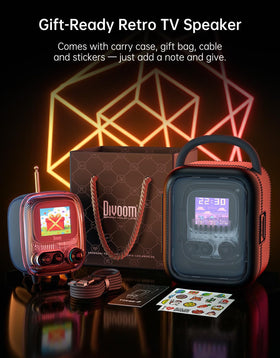 Divoom Tiivoo-2 vintage desk design pairs with modern pixel display.