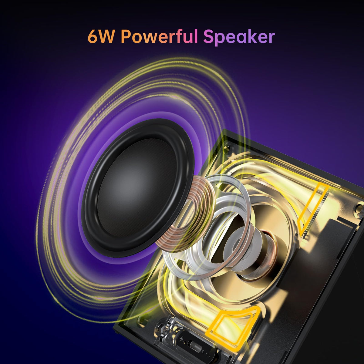 Divoom TimeBox Evo side controls visible, easy physical playback control