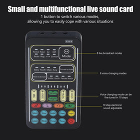 Diyeeni I9 Voice Changer eight voices dial close up for options